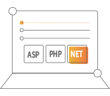 支持ASP、PHP、.Net等多種語言開發(fā)